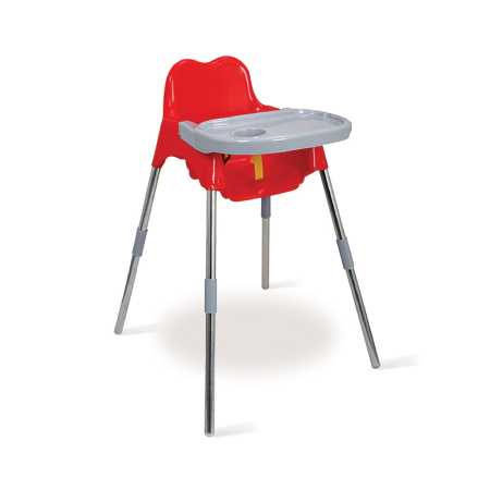 Esqube-Luna-Baby-Feeding-Chair-with-Tray-Red-Colour