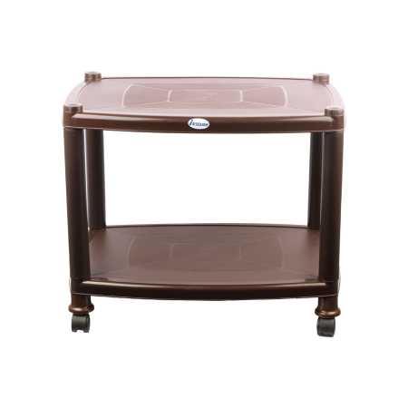 Esqube-Sigma-Trolley-with-Wheels-Brown
