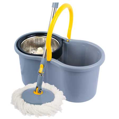 Esqube-Grey-360-Spin-Steel-Bowl-Bucket-Mop-set